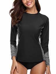Charmo Charmo Women Long Sleeve Rash Guard Swimsuit Colorblock Swim Shirts Printed Uv Shirts Walmart Com Rash Guard Women Swimwear Long Sleeve Swim Shirt Rash Guard Women