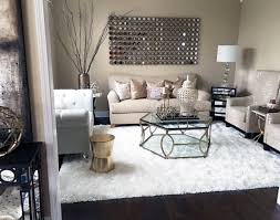 My Formal Living Room With Copper Accents And White Faux Fur Rug Farah Merhi Formal Living Room Decor Gold Living Room Decor Home Decor Inspiration