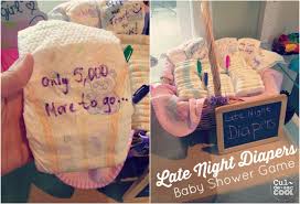 Babies go through a lot of diapers. Late Night Diapers Baby Shower Game