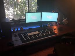 My thought was that i would enjoy the view outside. Moved My Desk In Front Of The Window Loving It Battlestations