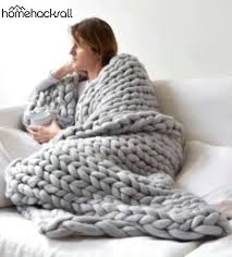 31 89 Shop Now Hand Knit Chunky Knitted Blanket Video Arm Knitting Blanket Chunky Knit Blanket Knitted Blankets