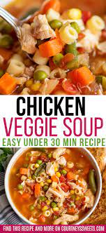 Chicken Vegetable Soup Chicken Vegetable Soup Recipes Vegetable Soup With Chicken Chicken Veggie Soup