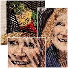 I stitched a self portrait 😊