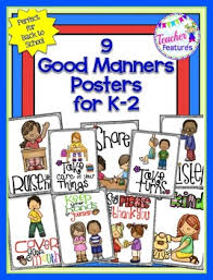 good manners posters worksheets teachers pay teachers