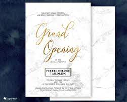 Grand Opening Invitations Corporate Party Company Event Business Launch Marble And Go Grand Opening Invitations Corporate Invitation Digital Invitations Design