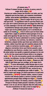 9 Mesees Meses De Novios Frases Mensaje De Amor Para Novio Mensajes De Texto Bonitos