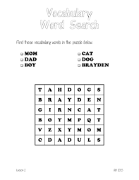 Simple Word Search Created In Microsoft Word Could Also Be Done In Excel Vocabulary Words Simple Words Vocabulary