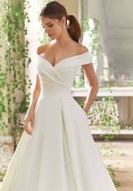 Mori Lee 5712 Providence Portrait Neckline Wedding Gown In 2020 A Line Wedding Dress Wedding Dresses Ball Gown Wedding Dress