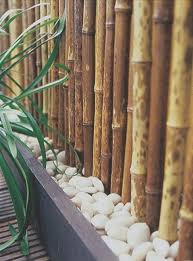 Selbstgemachter Balkon Sichtschutz Mit Blumenkasten Grossen Kieseln Und Bambus Balkonsichtsch In 2020 Wholesome Food Taper Candle Healthy Supper Recipes