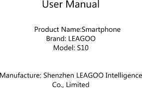 You can even remove the clock widget, in which case only the large plus icon appears on the lock screen . Leagoo S10 Smartphone With Bt Wifi Gsm Wcdma Lte User Manual Shenzhen Leagoo Intelligence