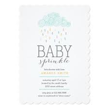 Rain Clouds Baby Shower Card Baby Shower Invitation Cards Colorful Baby Shower Invitations Rain Baby Showers