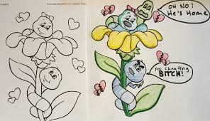 30 Corrupted Coloring Books That Will Ruin Your Childhood Architecture Design Corrupt Coloring Book Coloring Books Art Jokes
