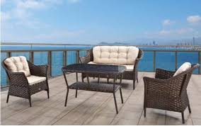 Luna Rattan Sehpali Bahce Koltuk Takimi Divona Home