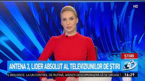 Vezi antena 3 gratis online, antena 3 din romania live online, free antena 3 online live. Antena 3 Lider Absolut Al Televiziunilor De Ètiri Antena 3