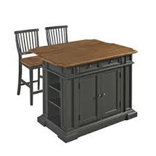 Home Styles Furniture Monarch Antiqued White Kitchen Island And Two Stools 5021 948 Kitchen Island With Seating Grey Kitchen Island Americana Kitchen