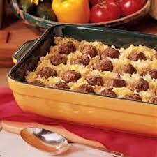 Meatball Hash Brown Bake Recipe Recipes Baked Hashbrown Recipes Food