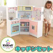 レビューを書いて500円offクーポンget おままごと キッチン 在庫有り 送料無料 ギフト包装不可商品 キッドクラフト デラックス コーナー プレイ キッチン kidkraft おままごと キッチン おままごとキッチン おままごとセット 木製キッチン 女 子供家具