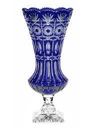 300 mm x 300 mm. Amazon Com Arnstadt Crystal Vintage Cobalt Blue Flower Vase Colored Cut Crystal Old Fashioned Luxury Pattern Home Kitchen