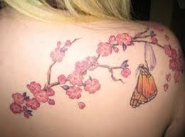 Dessin Fleur De Cerisier Et Papillon Tatouage Fleur De Cerisier Tatouage Fleur Et Tatouage