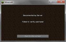 Whenever a player changes his minecraft username, he will see this message that the server failed to verify his username. Minecraft Failed To Verify Username