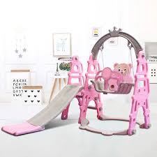 Baby Slide And Swing Set 3 In 1 Kids Play Climber Slide Playset Indoor Outdoor Playground Toy Backyard Playset Slides Kids Activity Center Walmart Com Walmart Com