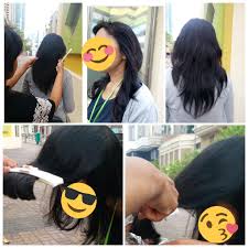 Langkahnya sebenarnya mudah, tapi kamu harus sangat teliti agar tidak ada rambut yang ada di depan bahu atau di belakang bahu? Gambar Rambut Segi Python