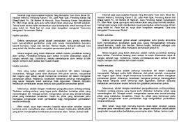 Pemanasan global tidak dapat dilepaskan dari fenomena pencemaran udara di dunia. Karangan Ucapan