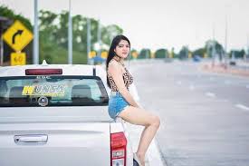 สาวข บกระบะแต งซ ง