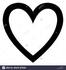 Herz maße für dieses herz schablone 2,5 w x 2,5 h. Minimalistischer Schwarzes Herz Symbol Vorlage Stock Vektorgrafik Alamy