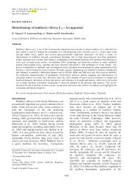 We have reviews of the best places to see in mulberry. Pdf Biotechnology Of Mulberry Morus L A Review