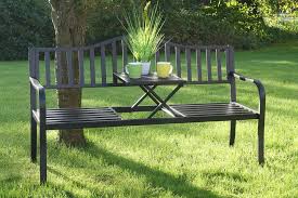 Bank metall is on facebook. 2in1 Metall Gartenbank Mit Klapptisch Bank Kaufland De