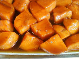 Candied Yams With Sweet Potatoes Orange Juice Brown Sugar White Sugar Cinnamon Nutmeg Candy Yams Candied Yams Recipe Yams Recipe