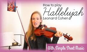 Preview hallelujah by leonard cohen piano version arranged by leah ginzburg is available in 1 pages and compose for intermediate difficulty. Hallelujah Leonard Cohen How To Play Easy Violin Tutorial Youtube