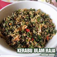 Resepi Ummi Kerabu Ulam Raja Bahan Bahan 1 Cekak Daun Facebook