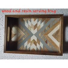 I did 3 coats of white on front and two coats on rear. Decorative Wood Resin Serving Tray Shape Rectangle Rs 600 Piece Id 22416548297