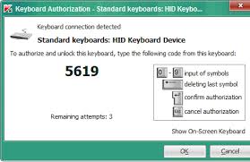 Keyboard Authorization Message From Kaspersky Antivirus Academic And Student Affairs News