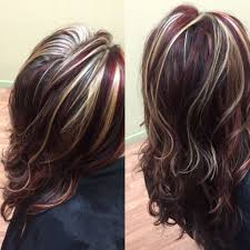 Red Violet With Some Blonde Highlights Hair Highlights Hair Hair Styles