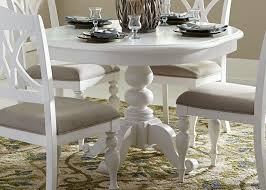 Summer House Oyster White Round Pedestal Extendable Dining Table White Round Dining Table White Dining Room Table Round Dining Room Sets