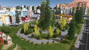 Rock landscaping ideas transform your outdoor area into a beautiful and functional space. New Plaza With Custom Trees Hard Rock Cafe And Kfc Citiesskylines