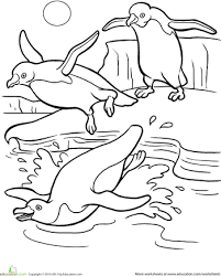 Penguins are birds that cannot fly. Penguin Worksheet Education Com Penguin Coloring Pages Penguin Coloring Coloring Pages