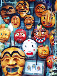 Korean Masks Korean Art Korean Crafts Black And Grey Tattoos