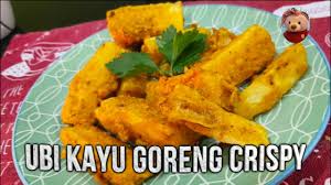 Ayam goreng berempah memiliki aroma yang khas, karena diolah dari aneka rempah. Ubi Kayu Goreng Crispy Hidangan Minum Petang Lepas Raya Youtube