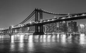 Black And White Nyc Background Wallpapers New York Buildings Bridge Wallpaper Manhattan Bridge