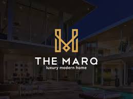 The Marq Logo Luxury Modern Home Real Estate Logo Design Luxury Modern Homes Real Estate Logo