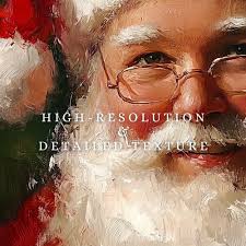 Vintage Santa Christmas Samsung Frame TV Art, Christmas Wall Art,  Cottagecore Holiday Santa Claus TV Art Digital Download, Christmas Decor