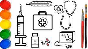 Gambar kartun biasanya melibatkan beberapa karakter. Glitter Medical Instruments Coloring Pages For Kids Peralatan Medis Halaman Mewarnai Youtube