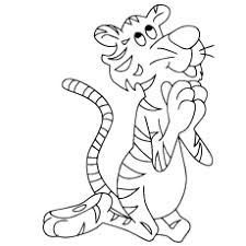 Tiger clip art black and white. Top 20 Free Printable Tiger Coloring Pages Online
