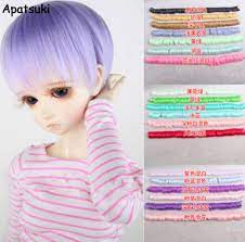 5*100cm Doll Accessories Short Straight DIY Wig For Barbie Doll Fringe Hair  Wigs Colorful Doll Hair for 1/3 1/4 1/6 BJD Doll Wig - AliExpress