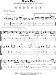 Lynyrd Skynyrd Simple Man Guitar Tab In A Minor Download Print Guitar Tabs Lynyrd Skynyrd Simple Man Guitar
