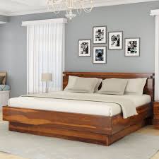 Modern Simplicity Solid Wood Platform Bed In 2020 Solid Wood Platform Bed Wood Bed Design Bed Design Modern
